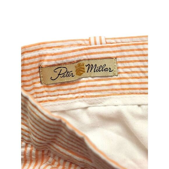 Peter Millar seersucker Cotton Men's 32x7.5 shorts,striped,Casual pleated - Picture 3 of 9
